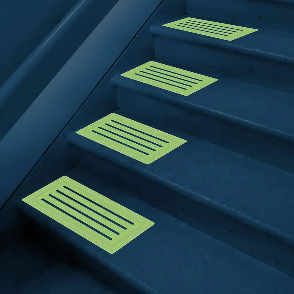 4pcs Non-slip Stair Tread Tape Luminous PVC Mat In Stair Car Glowed In The Dark Non-slip Stair Carpet Mat 4pcs Non-slip Stair Tread Tape Luminous PVC Mat In Stair Car Glowed In The Dark Non-slip Stair Carpet Mat