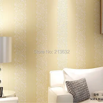 

ZXqz 12 TV background wall cover 2017 reduced 3D non-woven wallpaper for living room bedroom TV vertical stripes 10 meters new