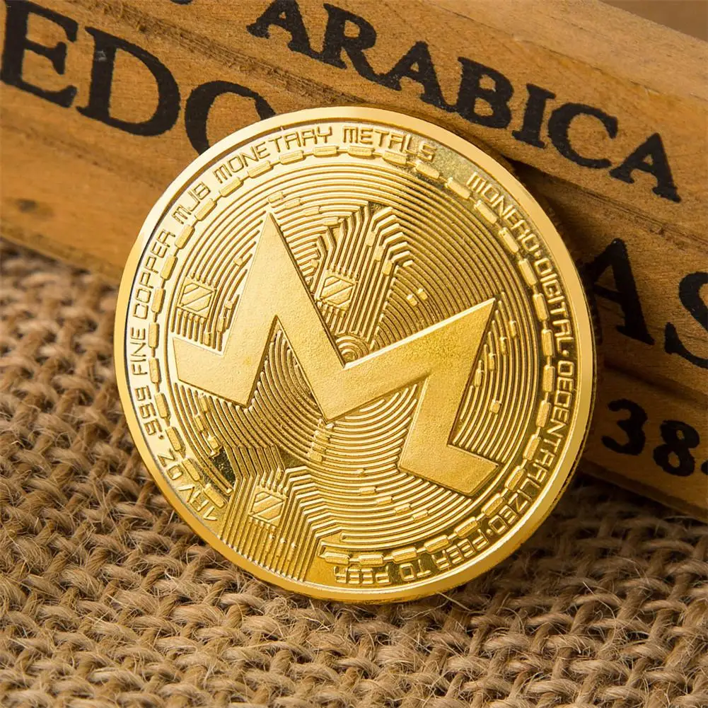XMR Monero Coins Commemorative Coins For Collection Art Collection Gold Plated Bitcoin Specie Ethereum Coins Coins Hard Currency XMR Monero Coins Commemorative Coins For Collection Art Collection Gold Plated Bitcoin Specie Ethereum Coins Coins Hard Currency