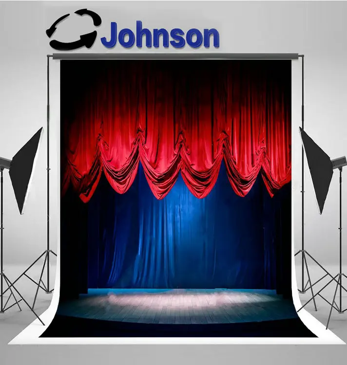 

stage Theater Curtain Dramatic Lighting curtains background High quality Computer print wall backdrops
