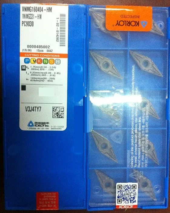SUPPLY CARBIDE INSERT KORLOY VNMG160404 HM PC9030 FOR STAINLESS STEEL