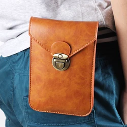 High Quality Wear belt pocket men waist bag casual PU leather Waterproof Oil Wax purse phone case motion Mountain climb outdoor High Quality Wear belt pocket men waist bag casual PU leather Waterproof Oil Wax purse phone case motion Mountain climb outdoor