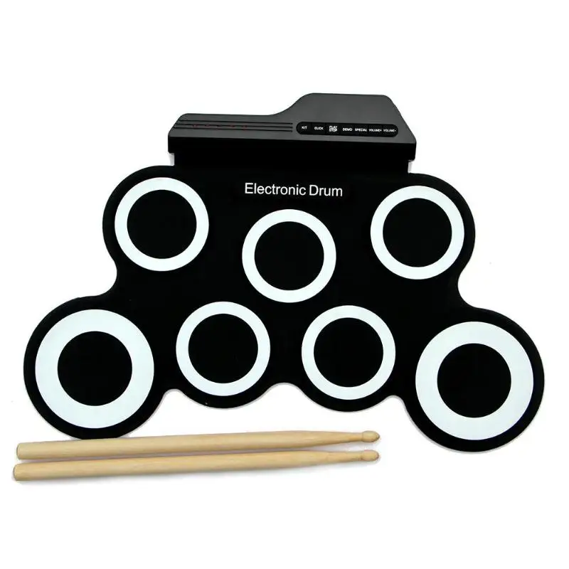 Электрический рулонный барабан набор моделирующий барабан комплект музыкальный инструмент для детей обучающий подарок