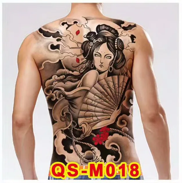 1pc Men Full Back Large Tattoo Stickers New Design Good Evil Chinese Buddha Sword Temporary Flash Tattoos Body Paint 48 34cm Tattoo Sticker Tattoo Body Paintlarge Tattoo Aliexpress