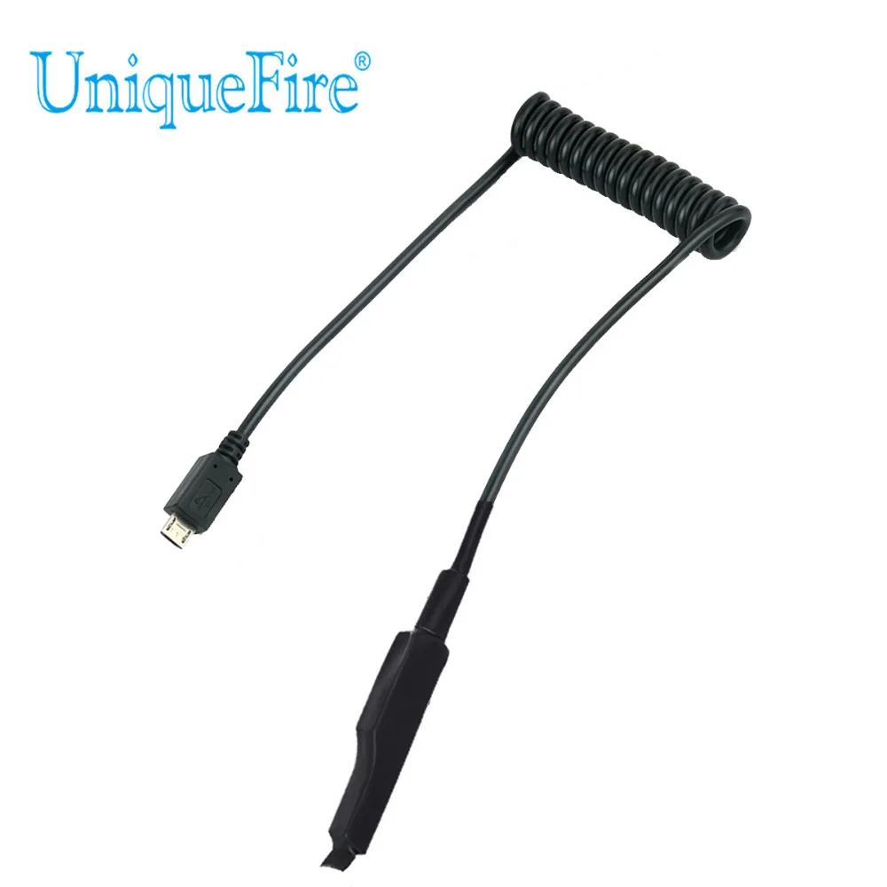 UniqueFire USB дистанционный переключатель давления пресс двойной контроль для 1605 масштабируемый тактический охотничий светодиодный фонарик крысиный задний переключатель