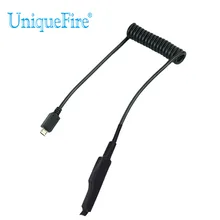 UniqueFire USB дистанционный переключатель давления пресс двойной контроль для 1605 масштабируемый тактический охотничий светодиодный фонарик крысиный задний переключатель