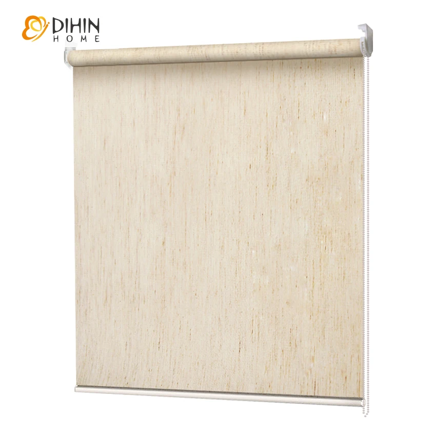 

DIHIN HOME Natural Style Cotton/Linen Fabric Thickening Roller Shutter Window Curtain Blinds Rollor Blinds Customized Curtains