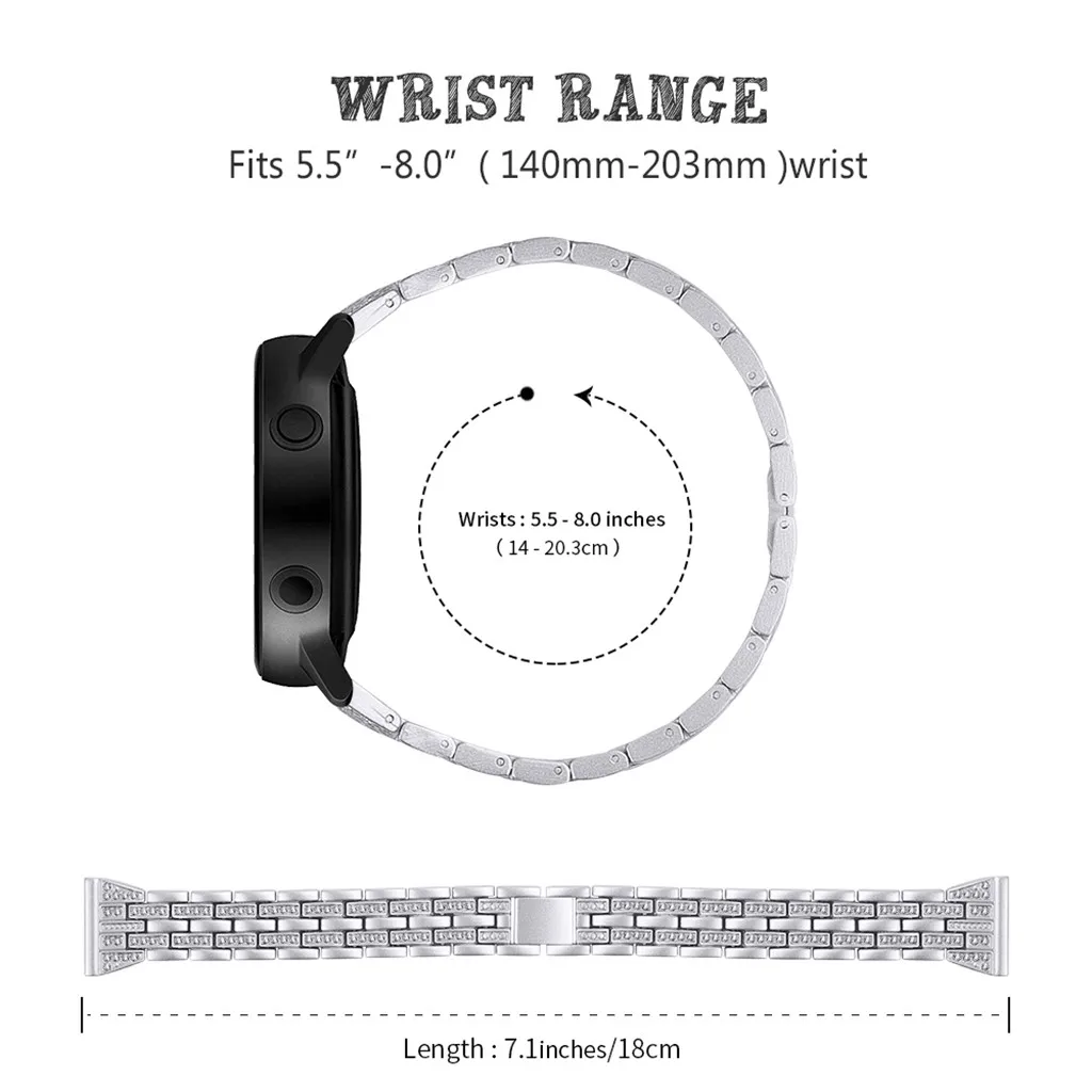 Модные Роскошные Ремешки для наручных часов для HUAWEI B5 Смарт-часы замена полые горный хрусталь металлический браслет ремешок небольшой