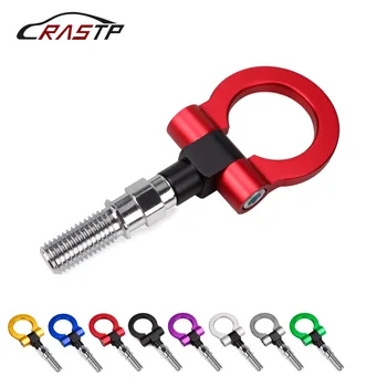 

RASTP-Fashion Design Racing Car Billet Aluminum Screw-On Front Auto Tow HooK Ring Kit for Honda FIT Have In Stock 2004 RS-TH008