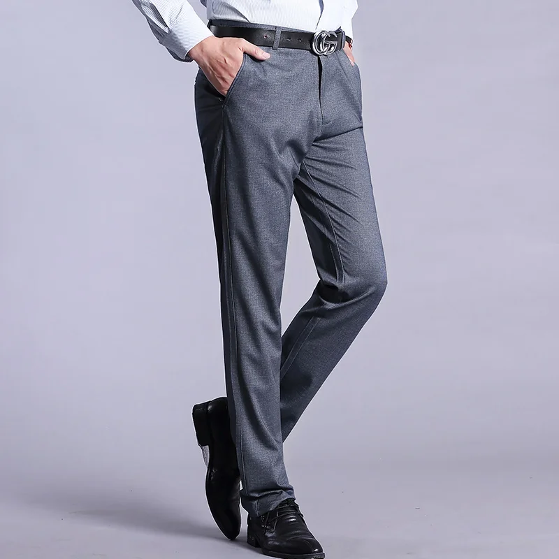 New Casual Men pants Cotton high quality Large size Pant Classic ...