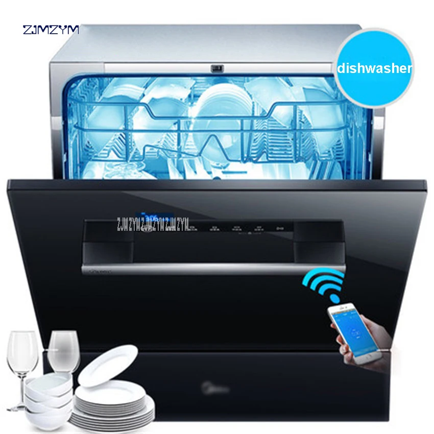 WQP8-W3908T-CN интеллектуальные WI-FI автоматический посудомоечная машина стерилизации сушки экономии энергии и воды Washdisher встроенный