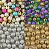 Factory Price Mixed Stardust Acrylic Round Ball Spacer Beads Charms Findings 4 6 8 10 12 MM Pick Size For Jewelry Making ► Photo 2/6