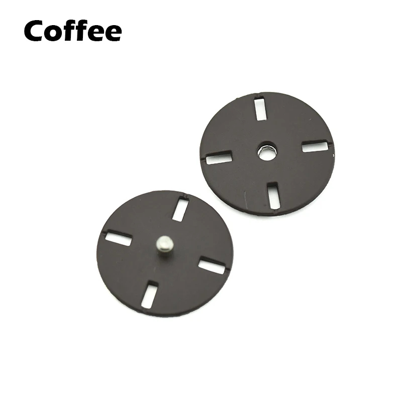 5Pcs 10-25mm Black Color Metal Snap Button for Clothing DIY Coat Buttons for Clothes Sewing Applications Accessories - Цвет: Coffee