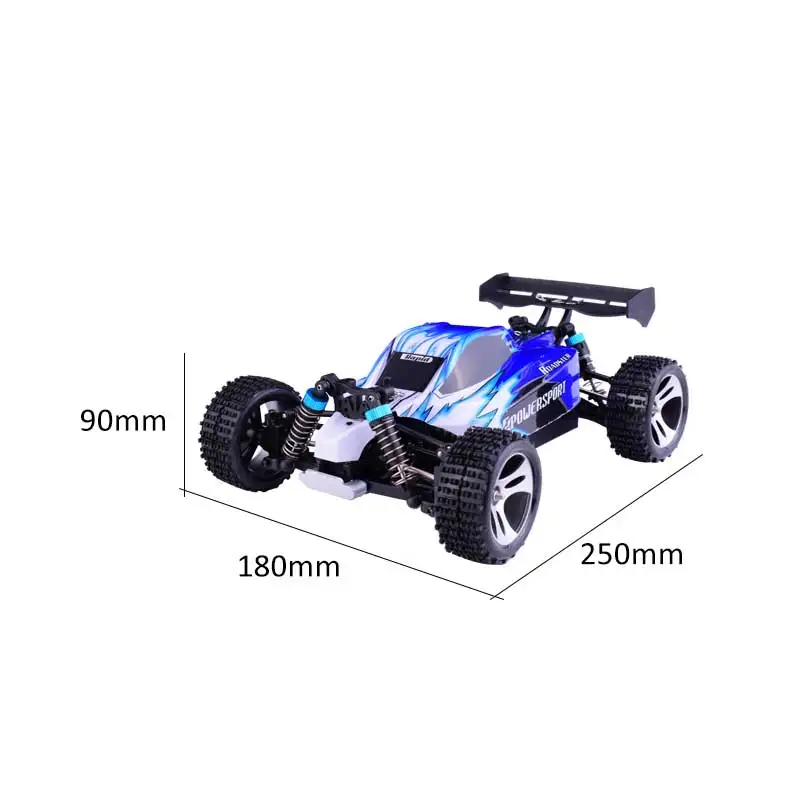 Wltoys A959 2,4G 1/18 масштаб 4WD RC скоростной автомобиль 50 км/ч пульт дистанционного управления гоночный высокоскоростной ударопрочный внедорожник синий цвет