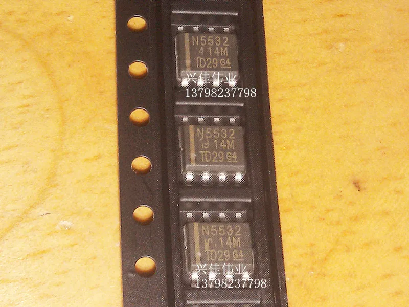 10 шт. Новый операционный аудио усилитель N5532 NE5532 NE5532DR SOP-8 | Электронные компоненты
