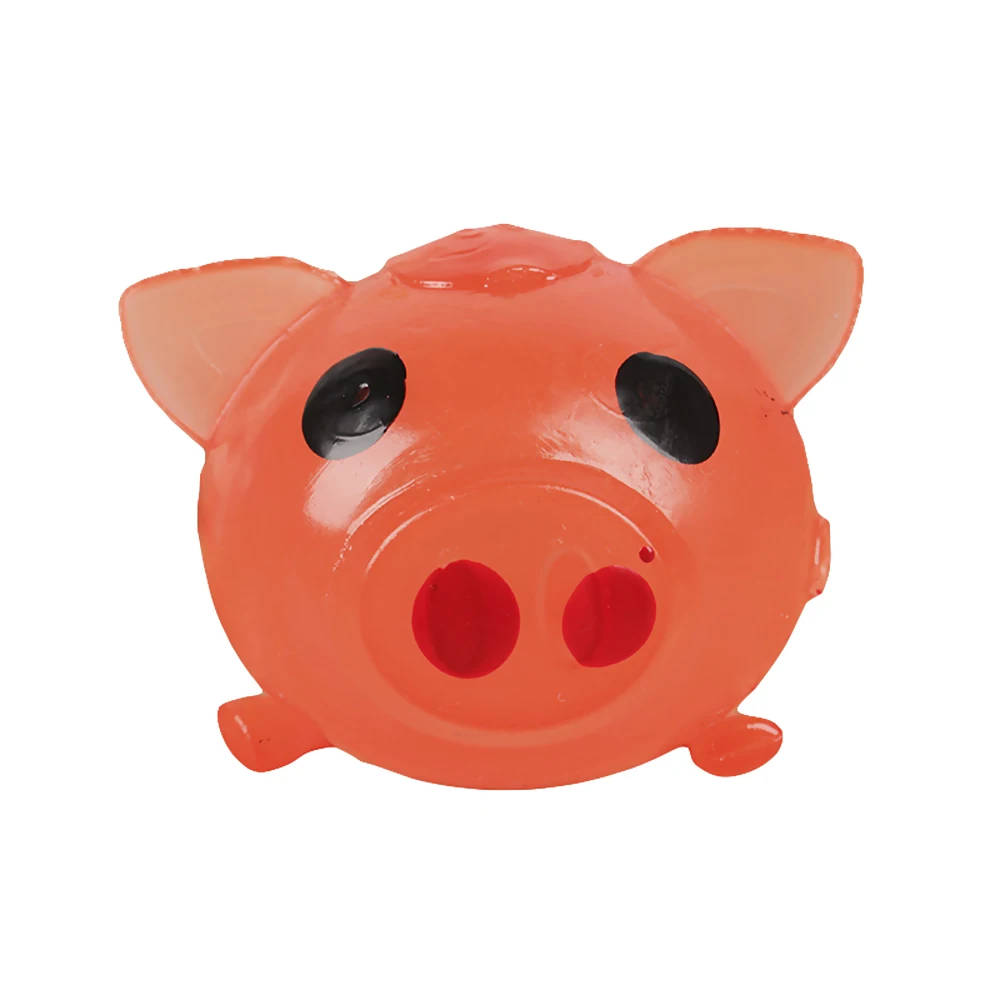 1 шт. Jello Pig милый антистресс Splat вода свинья мяч надувная игрушка вентилируемый липкий - Цвет: Красный