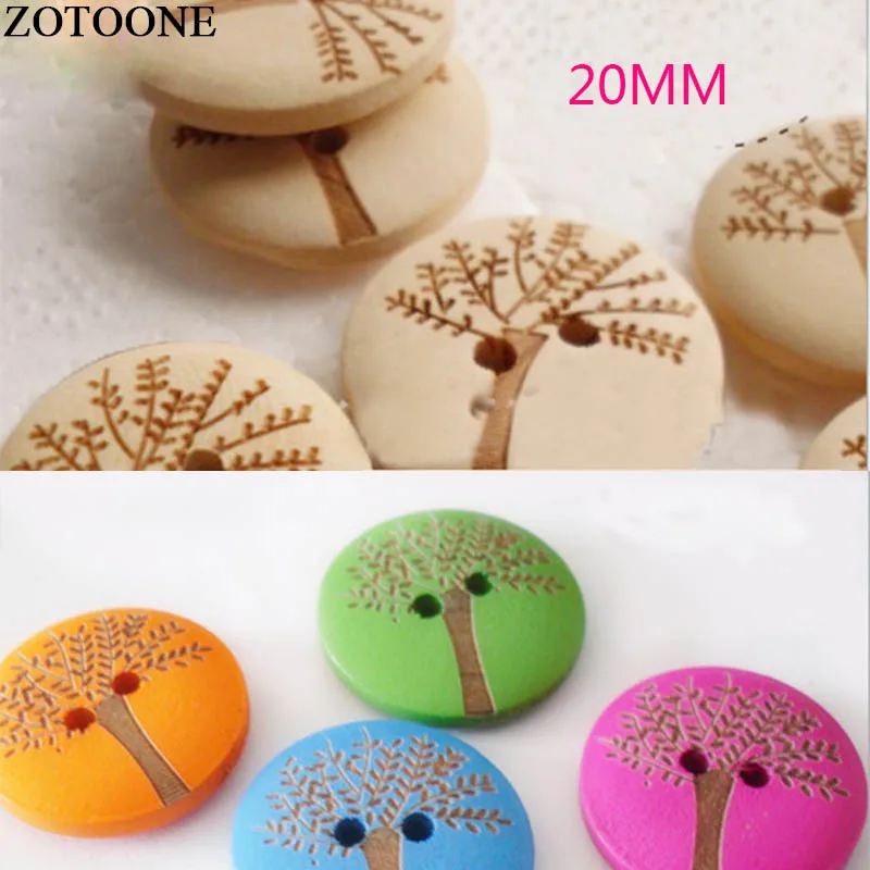 

Prajna 50/100PCS 20mm Tree Natural Mixed Color Wooden Buttons Handmade Scrapbooking Decor Sewing Accessories Snowflake Carved Z1