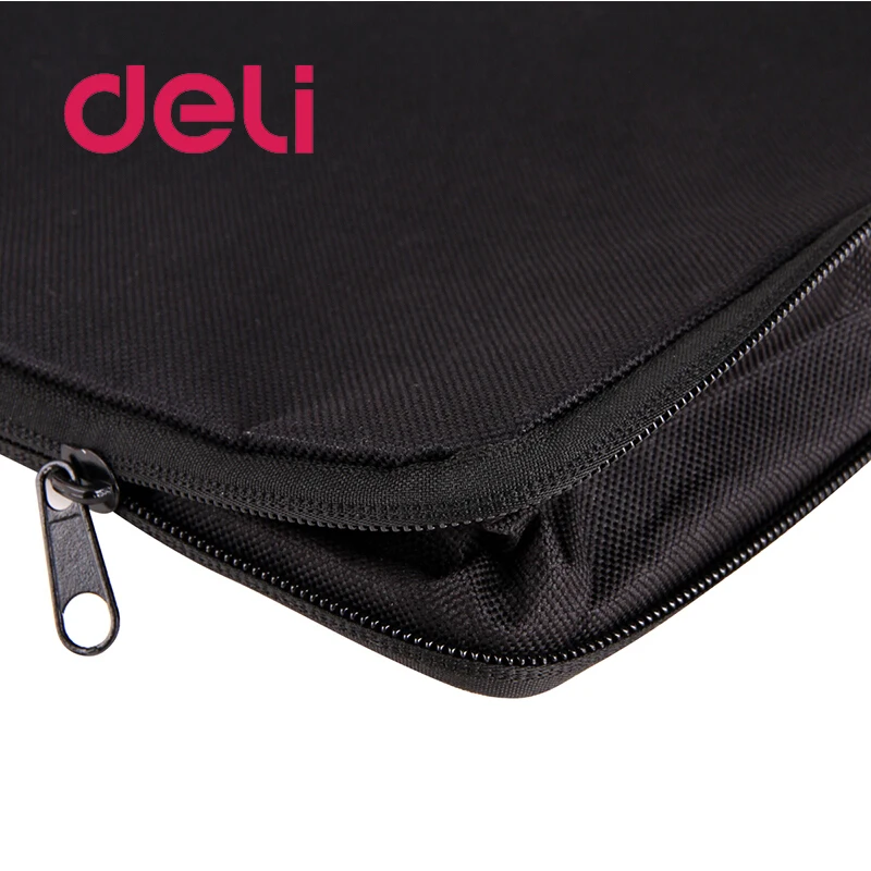 Deli 1 шт. Большой Вместительный двухслойный держатель для документов сумка на