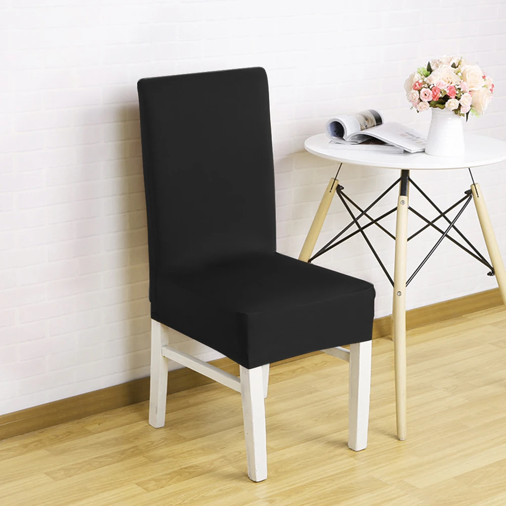 2pcs Removable Spandex Stretch Elastic Chair Hood Seat Covers Dining Room Wedding Banquet Decor Washable Slipcover | Дом и сад