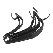 Yibuy 2 шт. удобный регулируемый поводок из искусственной кожи ремешок черный для аккордеона