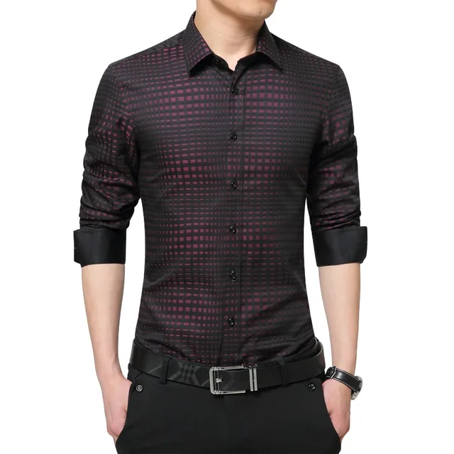Camisas hombre moda 2018 primavera otoño hombres de lujo camisa manga larga Fit a cuadros Plaid hombres marca ropa|plaid shirt men|plaid shirt men fashionmen shirt sleeve - AliExpress