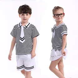 Los Más Nuevos Niños Uniformes de Guardería Infantil de Manga Corta Uniforme Escolar de los Estudiantes Desgaste Marinero Niño Traje de Marinero Desgaste de la Marina de Guerra D0544 Los Más Nuevos Niños Uniformes de Guardería Infantil de Manga Corta Uniforme Escolar de los Estudiantes Desgaste Marinero Niño Traje de Marinero Desgaste de la Marina de Guerra D0544
