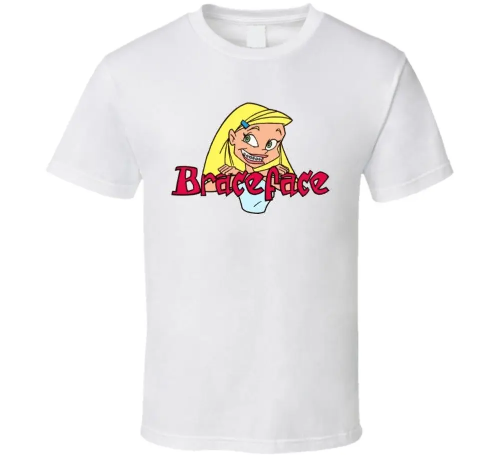 Braceface ТВ шоу футболка с О образным вырезом Футболка для подростков круглым