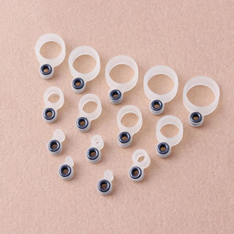 

14Pcs Fishing Rod Wire Ring Silicone Fishing Line Guide Ring Different Size 1-14 fishing Tackle Accessories