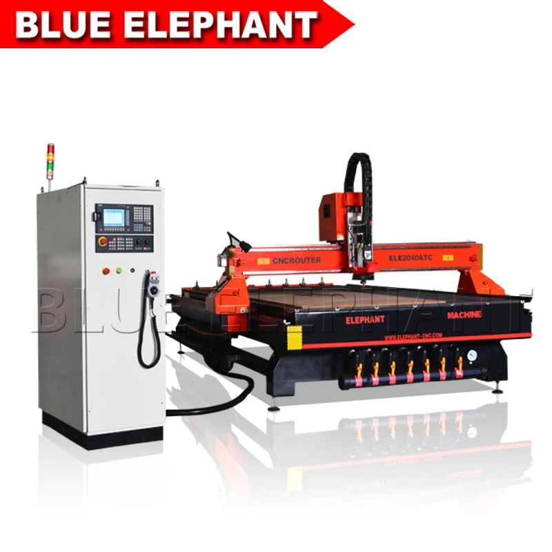 CNC Wood Router Acrylic Plywood CNC Routing Machine 9KW ATC Air Cooling With Syntec 6MB