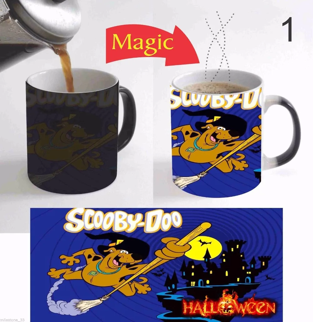 Halloween Kid Scooby Doo mug Color Change tea heat changing color ...