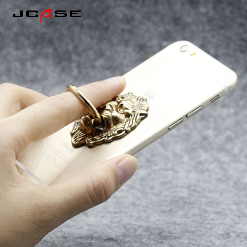 Jcase General Phone Finger Ring Holder 360 Degree Stand For IPhone X 7 6 plus Samsung Xiaomi vivo X9 Smartphone Tablet plain bag