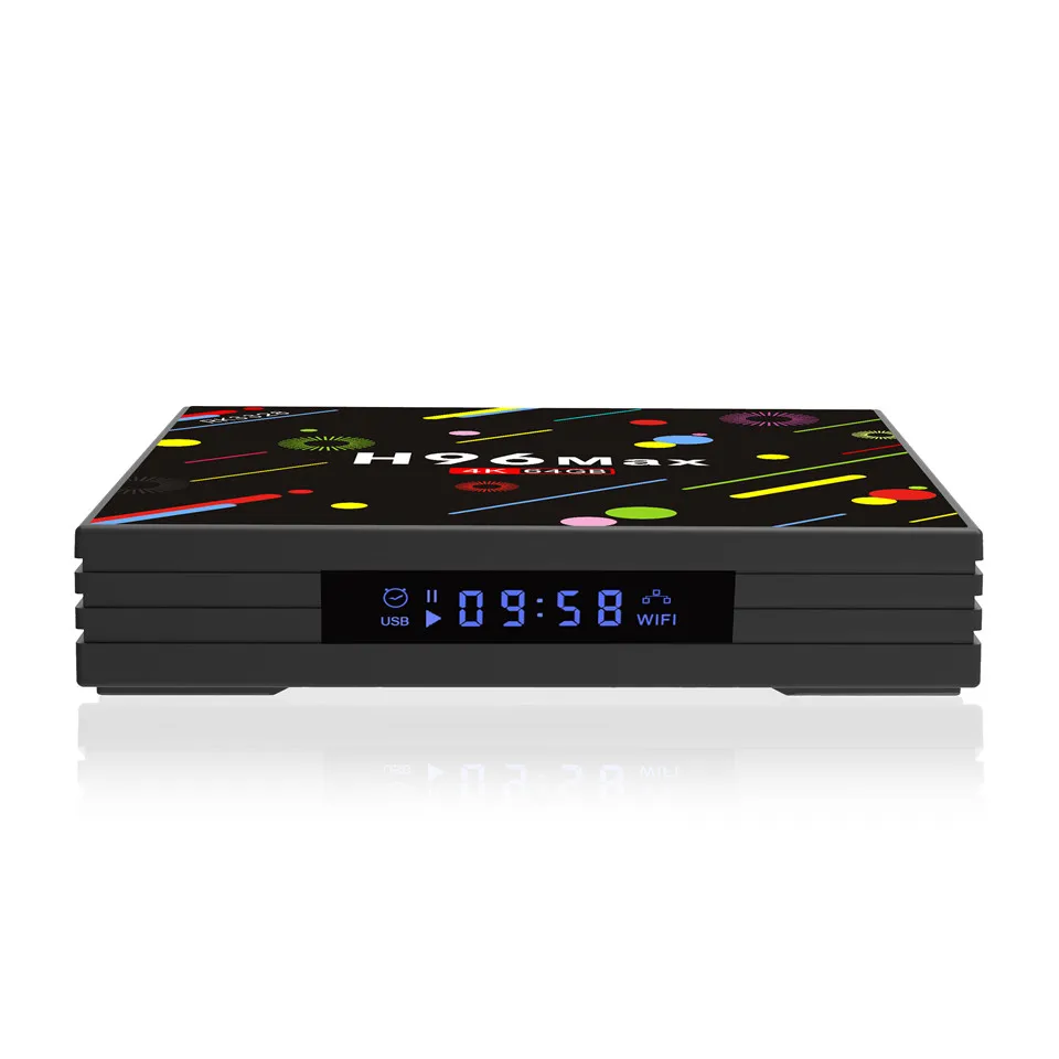 H96max H2 Android 7,1 ТВ коробка 4 GB 64 GB RK3328 с 1 год французский QHD ТВ Арабский IP ТВ голландский Португалия Африканский Испанский Великобритания ТВ посылка