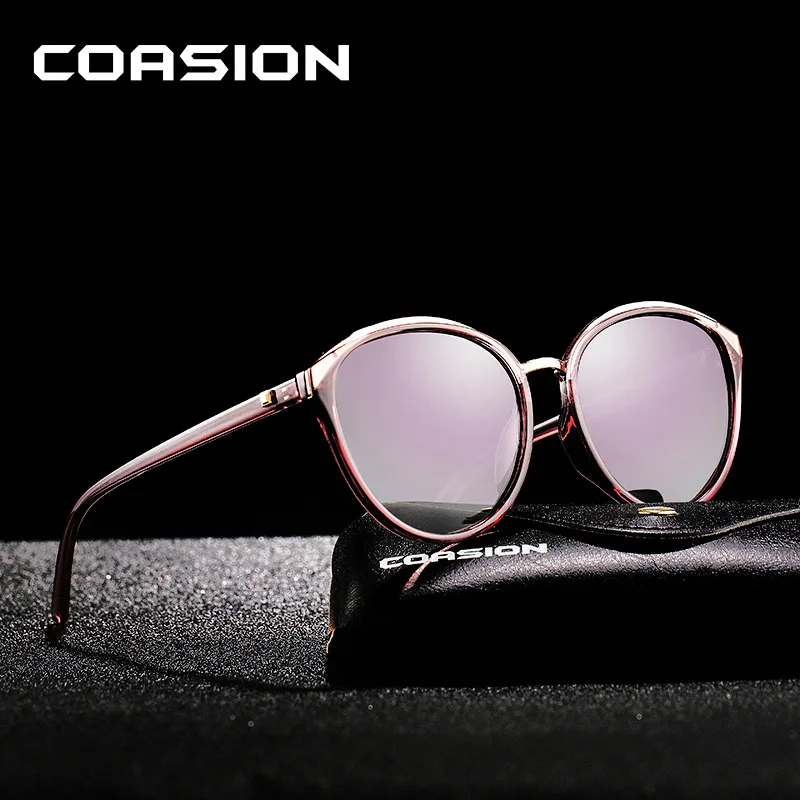 

COASION Brand Design Retro Cat Eye Sunglasses Women Polarized Sun Glasses Shades for Women lunette soleil femme UV400 CA1258
