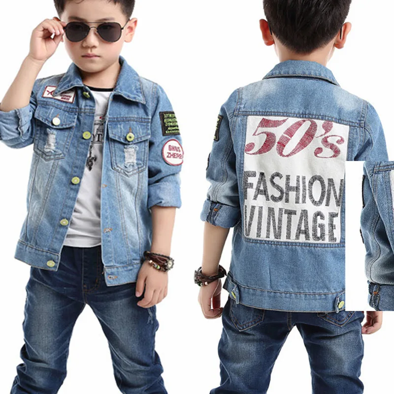 free shipping! new style 2014 kids boy coat and jackets for children baby boys denim jacket