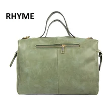 RHYME Russian Hot Sale Women Shoulder Bag Nubuck PU Leather Vintage Messenger Bolso Crossbody Top Handle