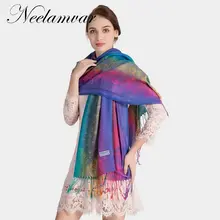 Neelamvar Роскошные брендовые шарф новый 2019 китайский национальный стиль хлопок зимние осенние шарфы теплый платок мода Пашмина, хиджаб