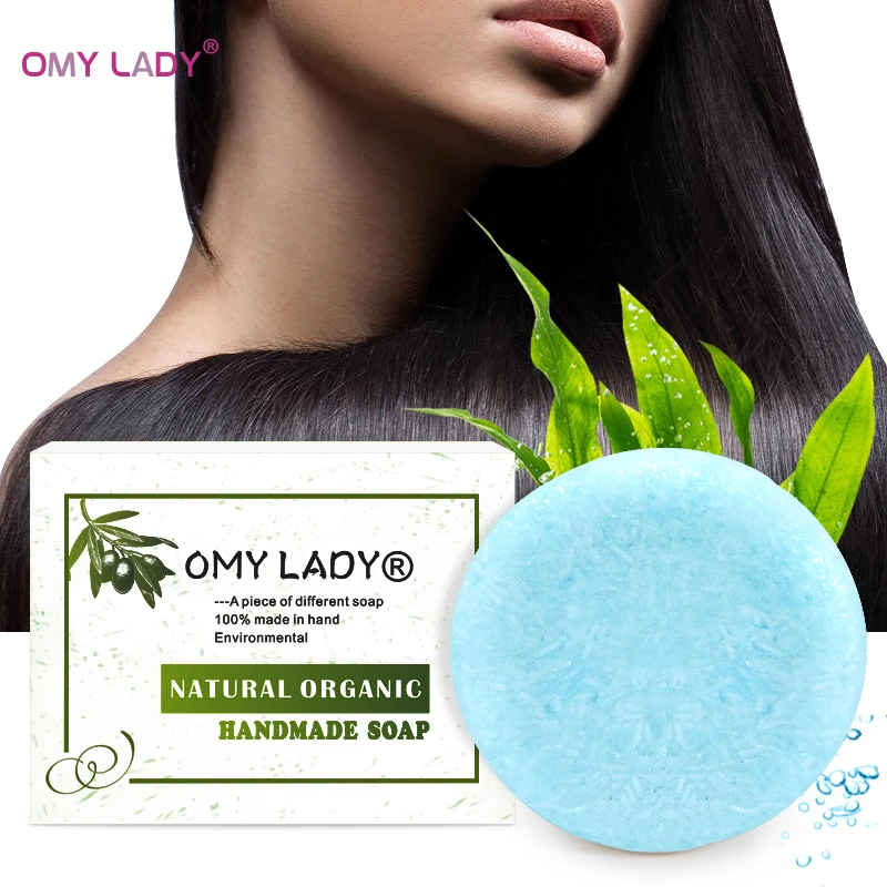 

OMY LADY 100% Pure Natural Handmade Shampoo Soap Seaweed Essential Oil Hair Cold Processed Anti-Dandruff Off Hair Care