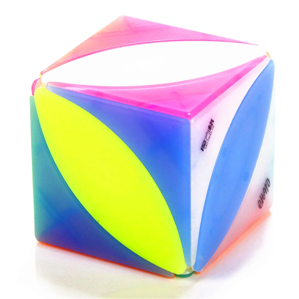 QIYI кленовые листья магический куб Skew желе цвет странной формы головоломка с быстрым кубом 3x3 Stickerless Cubo Magico развивающие игрушки