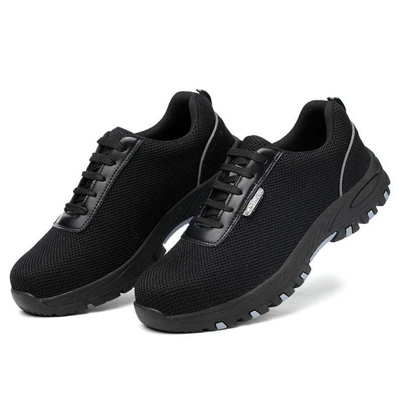 YD EVER Fashion Mens Work Safety Shoes Puncture proof Safety Work Boots