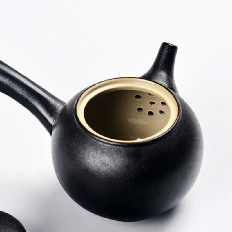 JIA-GUI LUO 245ML Pottery black pottery teapot handmade tea teahouse Tieguanyin tea house leisure club supplies gifts H005 JIA-GUI LUO 245ML Pottery black pottery teapot handmade tea teahouse Tieguanyin tea house leisure club supplies gifts H005