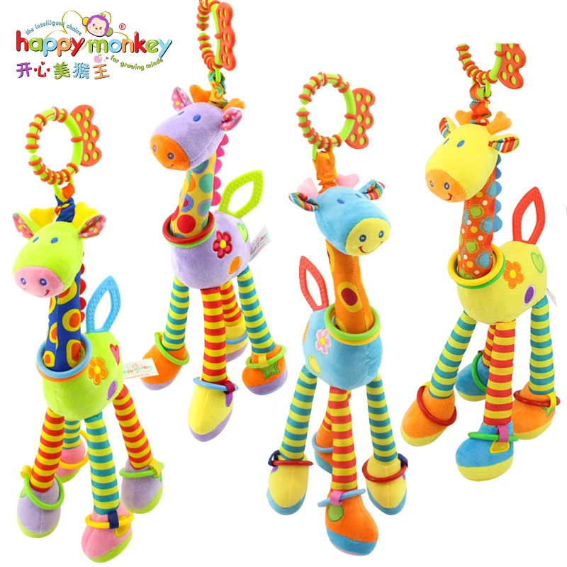 Baby Toy Rattles-Handle Educational-Toy Plush Giraffe Infant Hot-Selling Animal Handbells