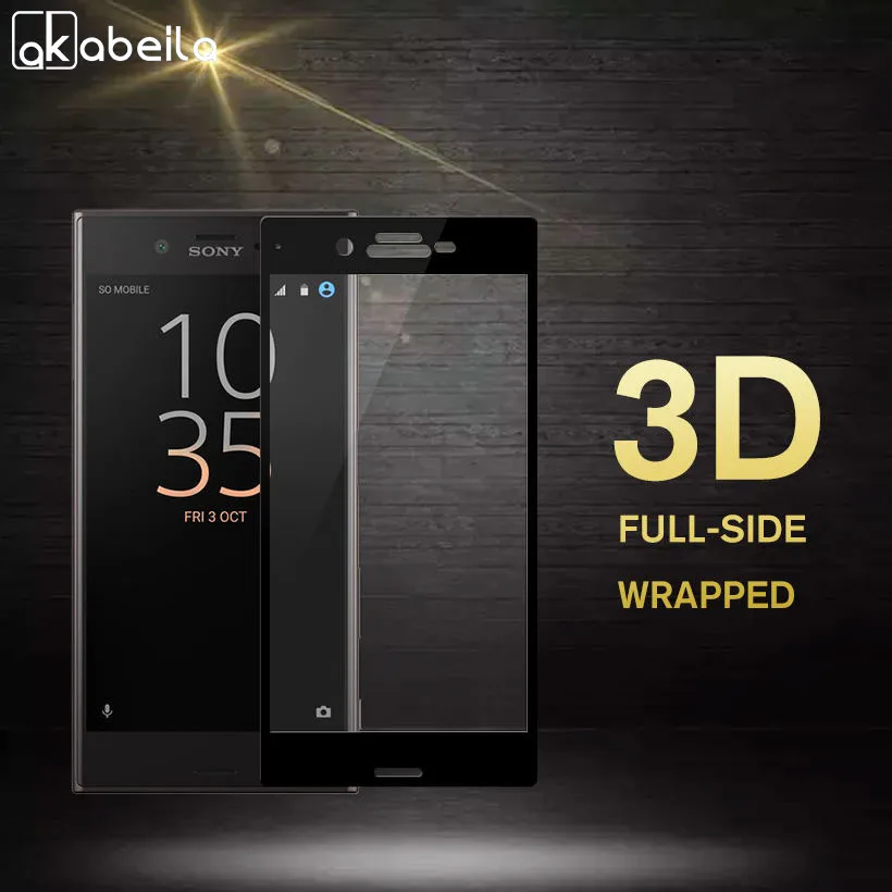 AKABEILA Защитная пленка для экрана Sony Xperia XZ стекло XZS закаленное 3D изогнутое полное