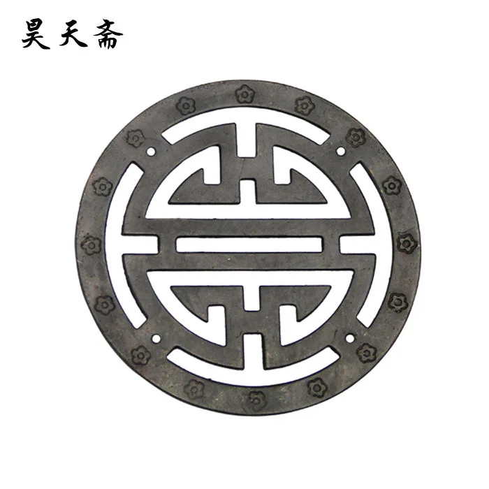 [Haotian vegetarian] Chinese antique Ming and Qing furniture, decorative sheet copper box copper fittings HTG-077 Accessories