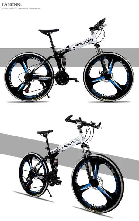 Discount LLNiao Mountain bike 24/26 inch Tire 21/27-speed double disc brakes Bicycle 22