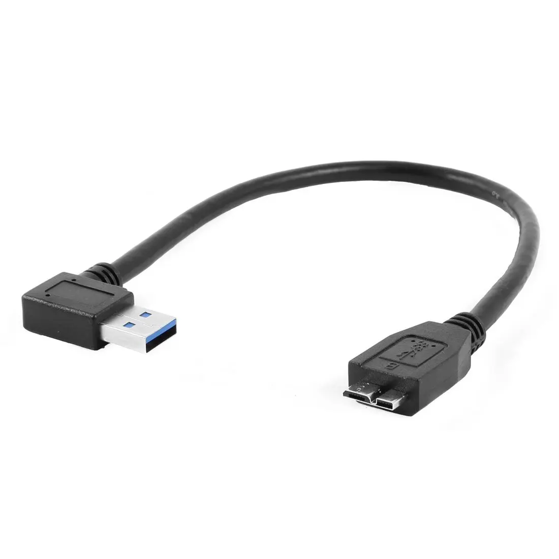 OPQ-черный правый угол USB 3,0 тип A штекер для Micro B штекер Кабельный разъем адаптер - Цвет: Black