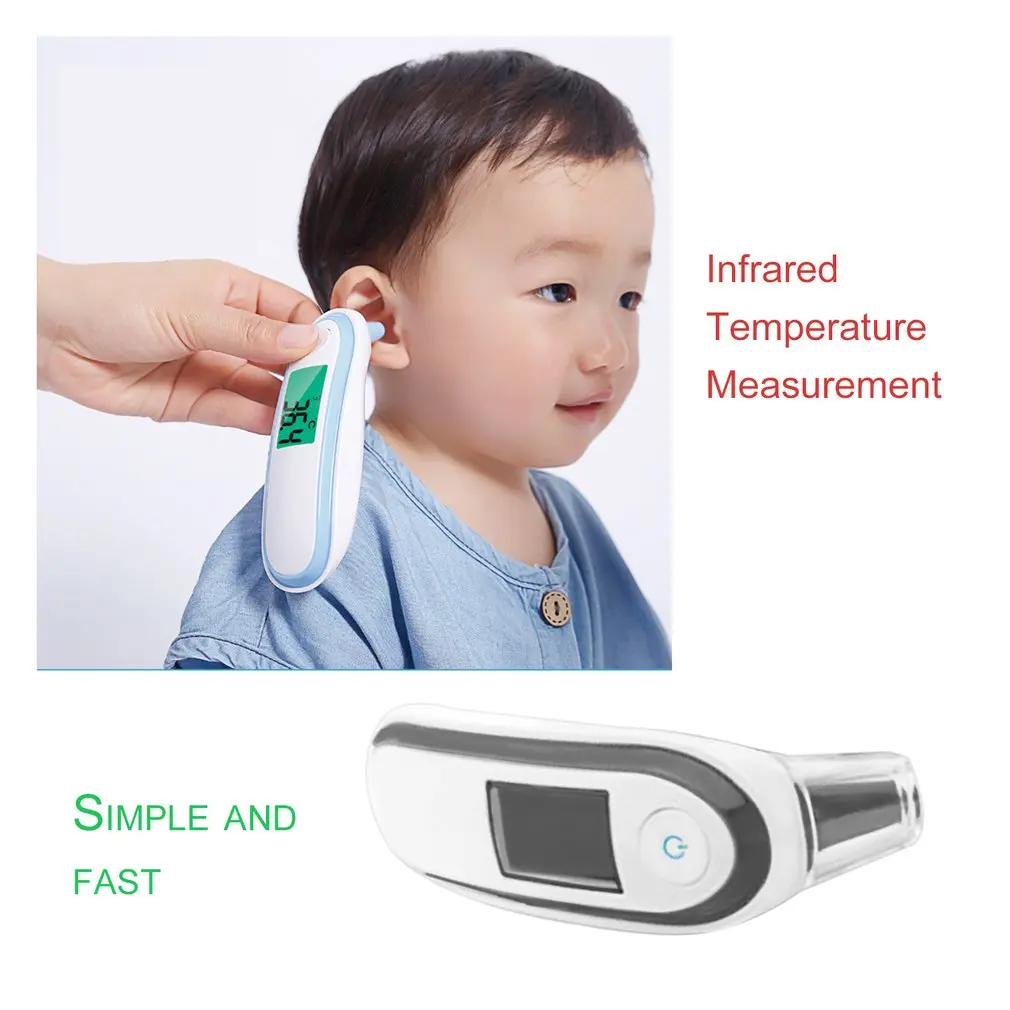 Portable Size Children Baby Adult Digital Ear Thermometer High Accurate LCD Display Temperature Thermometer Health Care