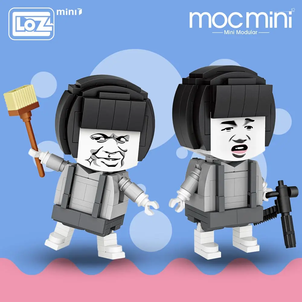 

LOZ Mini Block Internet Star Funny Expression Lovely Gift Building Assembly Toy Child Brick Anime Action Figure Cartoon DIY 1462