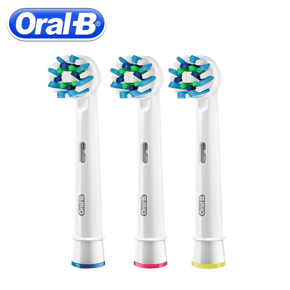 3 шт+ 4 подарочные насадки сменные головки для зубной щетки OralB EB50