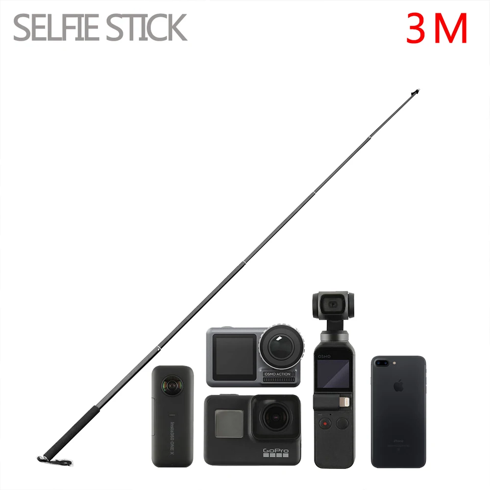 3M Aluminum Alloy Monopod Selfie Stick for Insta 360 Insta360 One X