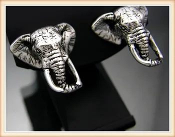 

newest wholesale retro hippie elephant earring for women men Fashion animal earring for watch women men stud jewelry for 2016